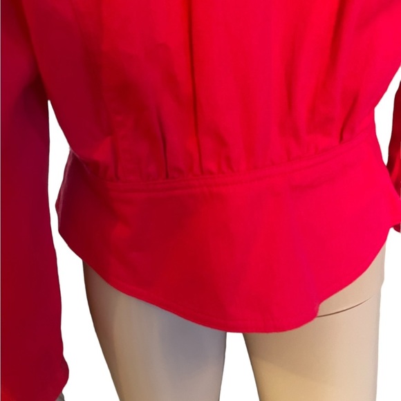 Choon Sport Red vintage 80s jean style jacket size 10 - Picture 5 of 11
